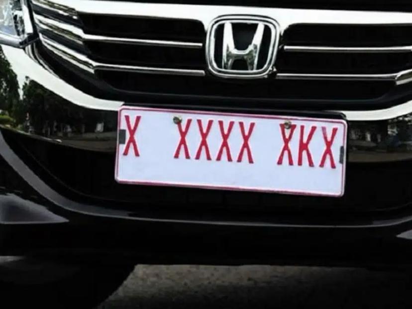 Aturan Plat Nomor Sementara