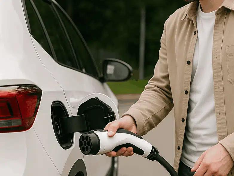 cara charge mobil listrik