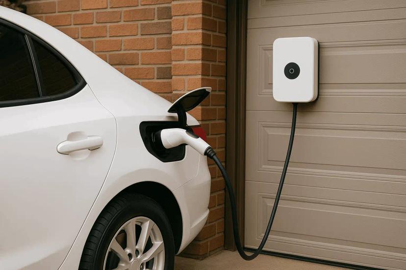 cara pasang charger mobil listrik di rumah