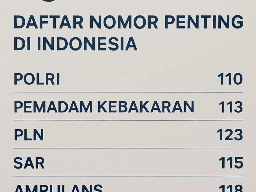 nomor darurat polisi