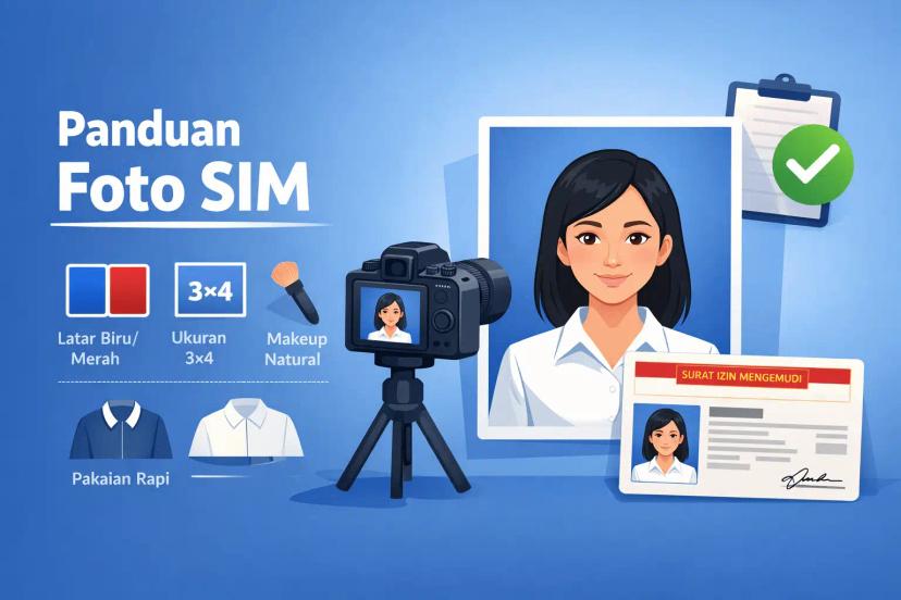 Foto SIM: Aturan Pakaian, Background, dan Tips Agar Lolos