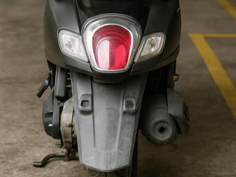 motor tanpa plat nomor belakang